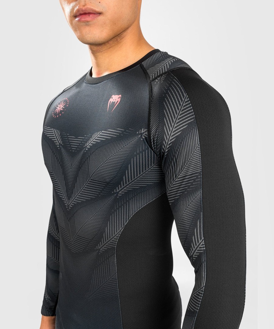 venum phantom rashguard long sleeves - blackred