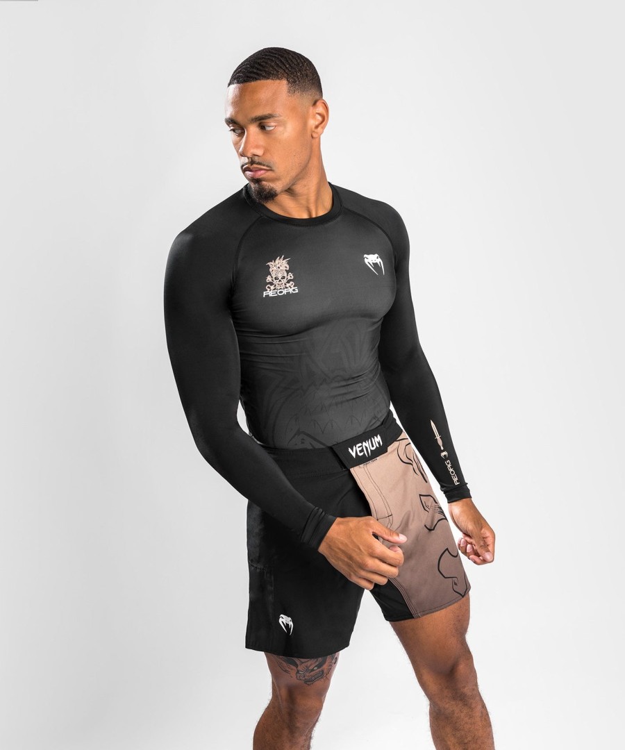 venum reorg rashguard long sleeves - black