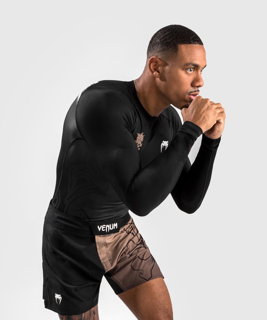 venum reorg rashguard long sleeves - black