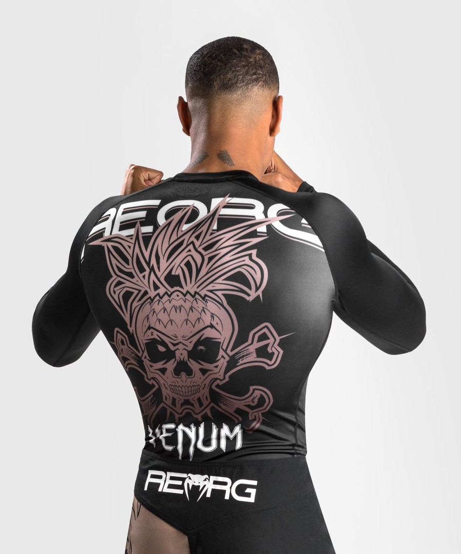venum reorg rashguard long sleeves - black