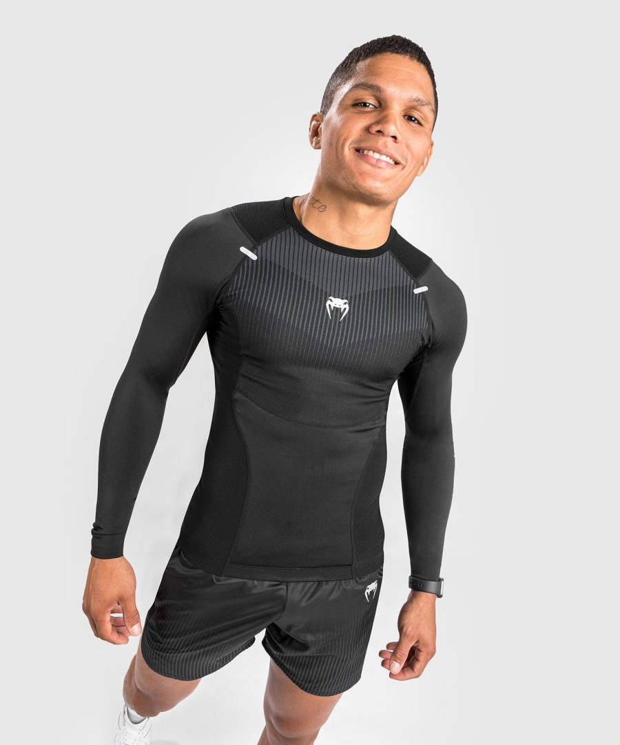 venum biomecha rashguard long sleeves - blackgrey