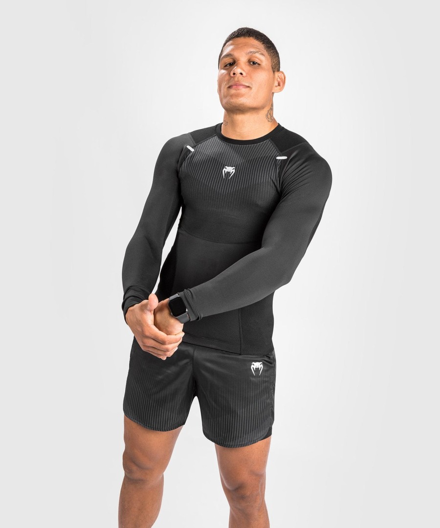 venum biomecha rashguard long sleeves - blackgrey