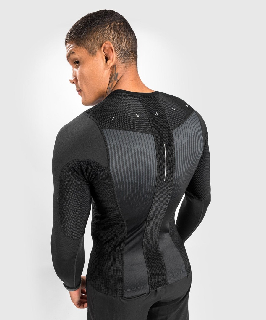 venum biomecha rashguard long sleeves - blackgrey