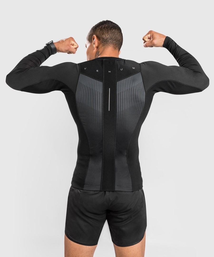 venum biomecha rashguard long sleeves - blackgrey