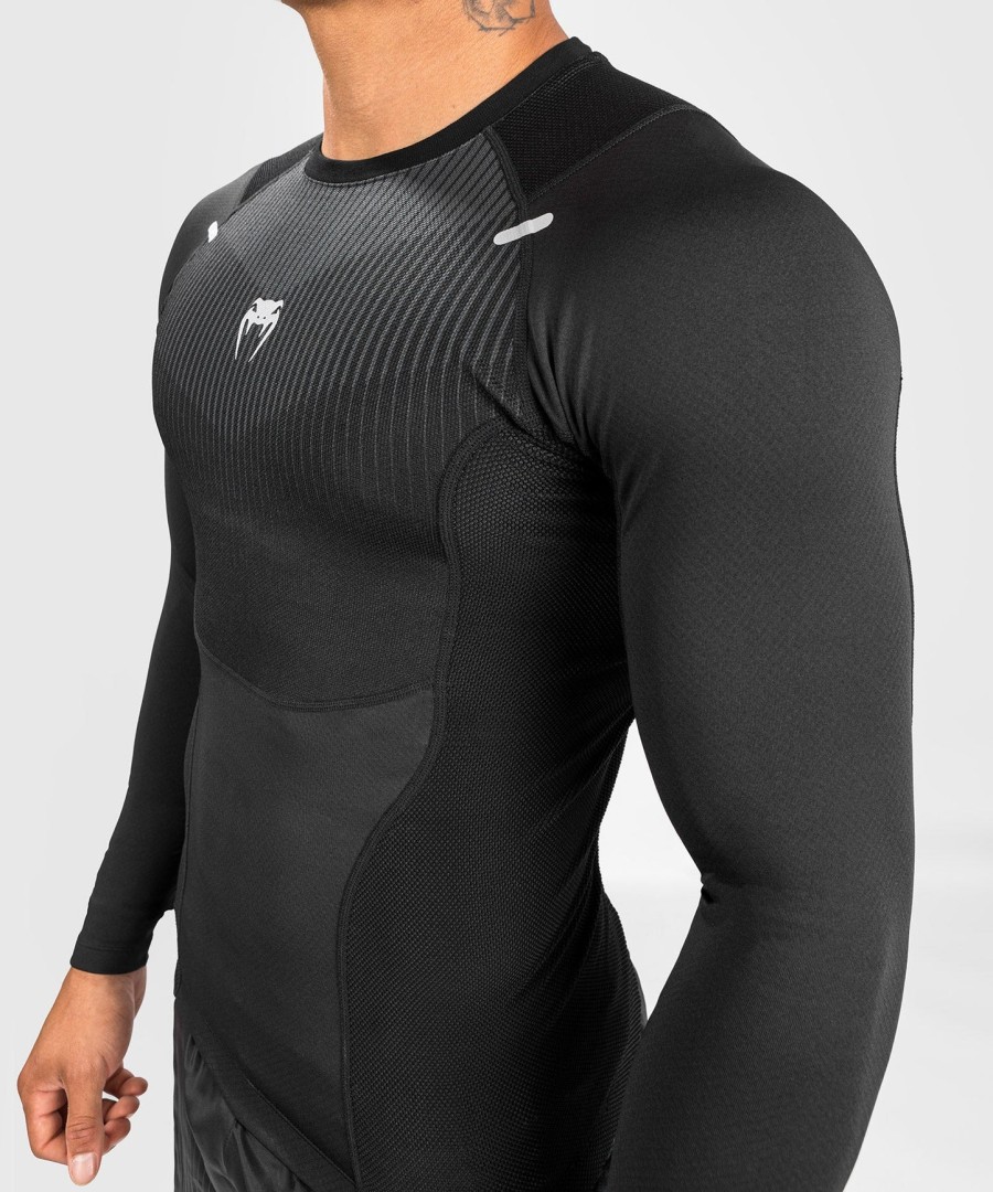 venum biomecha rashguard long sleeves - blackgrey
