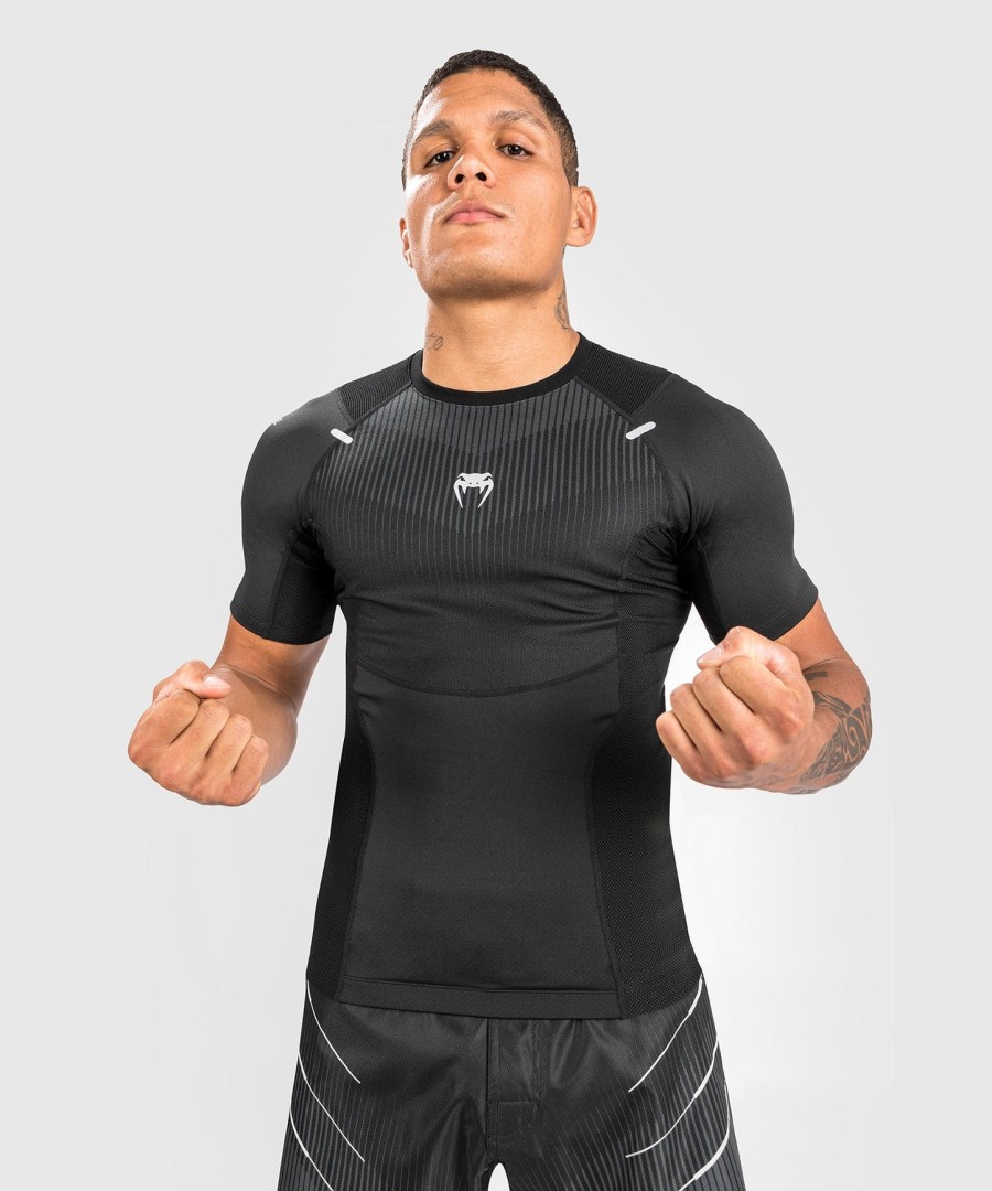 venum biomecha rashguard short sleeves - blackgrey