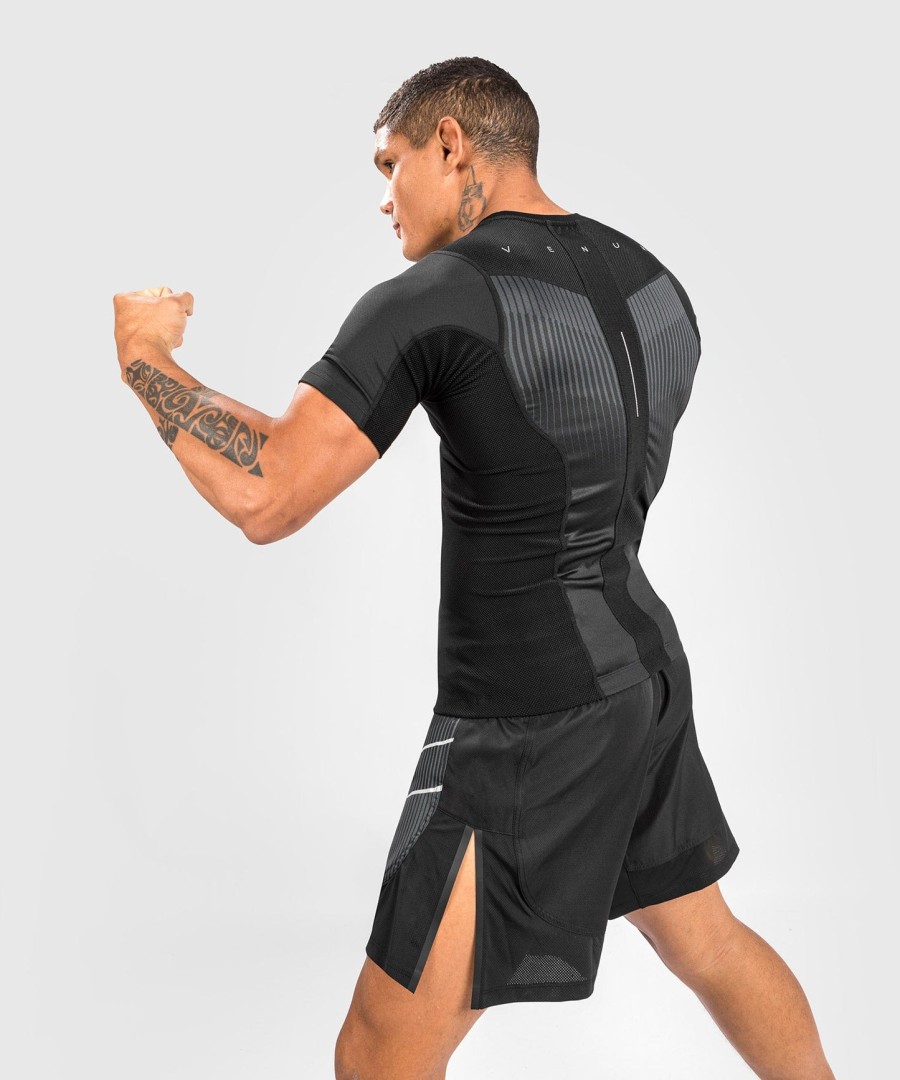 venum biomecha rashguard short sleeves - blackgrey