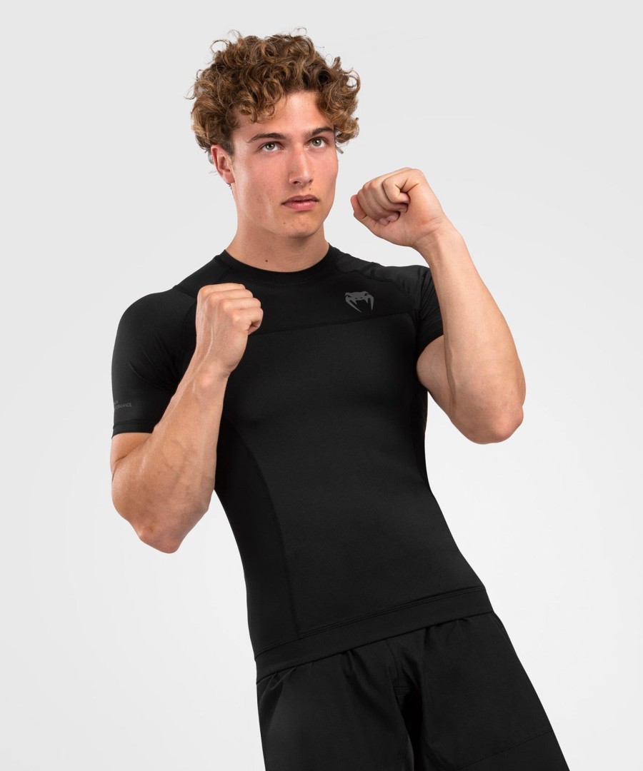 venum g-fit air rashguard shortsleeve - black
