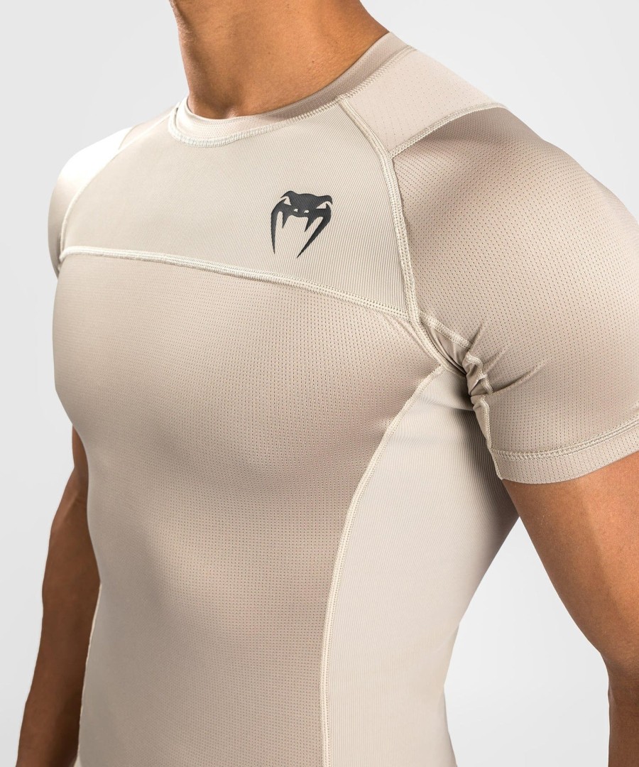 venum g-fit air rashguards shortsleeve - sand