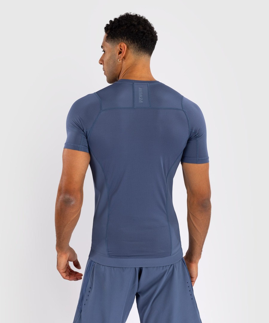 venum g-fit air men short sleeve rashguard - foggy blue
