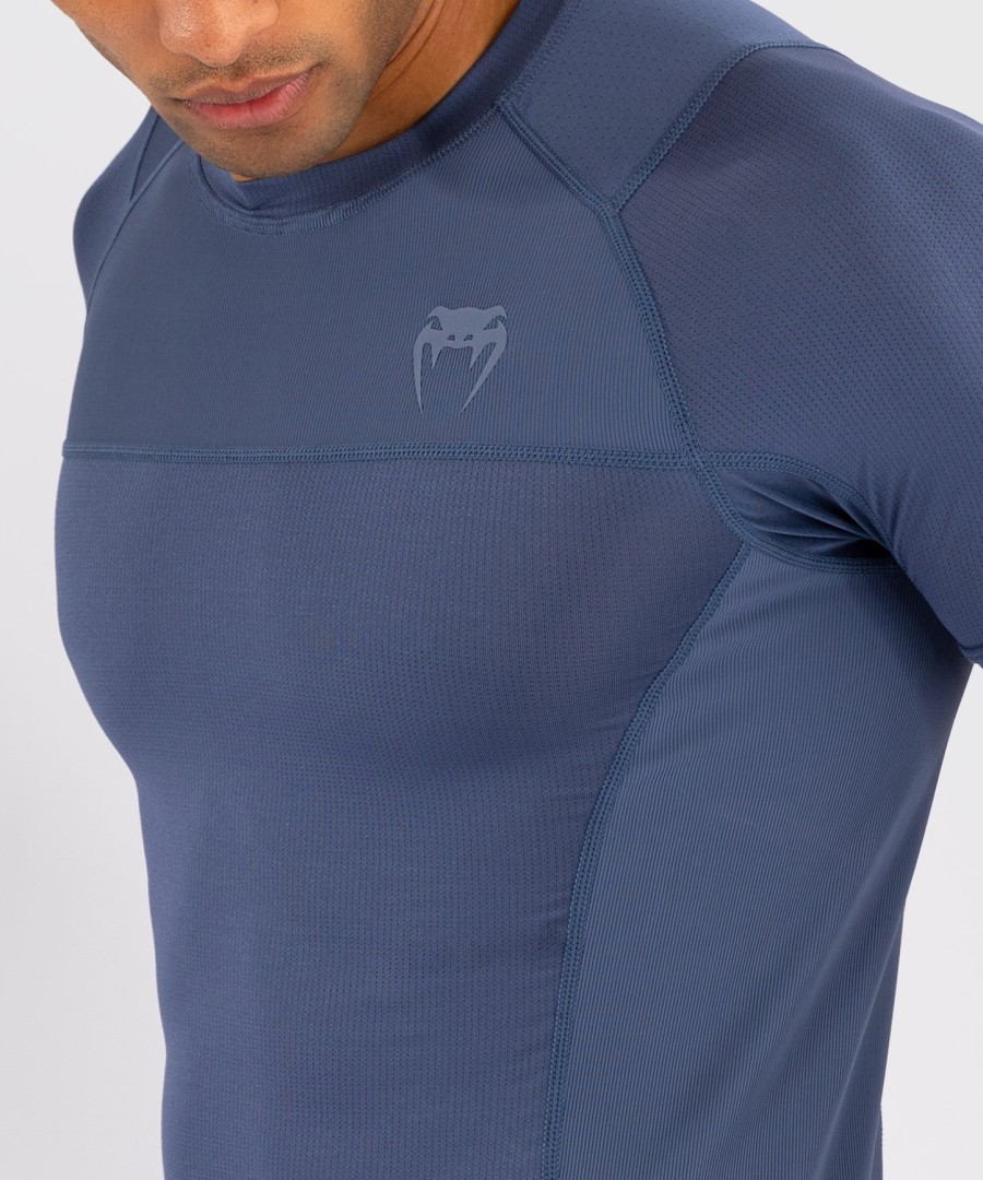 venum g-fit air men short sleeve rashguard - foggy blue