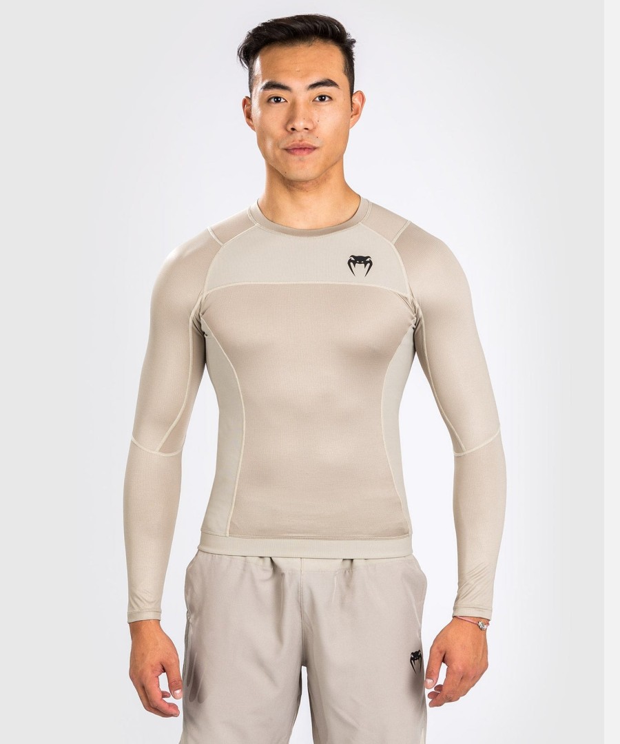 venum g-fit air rashguard longsleeve - sand