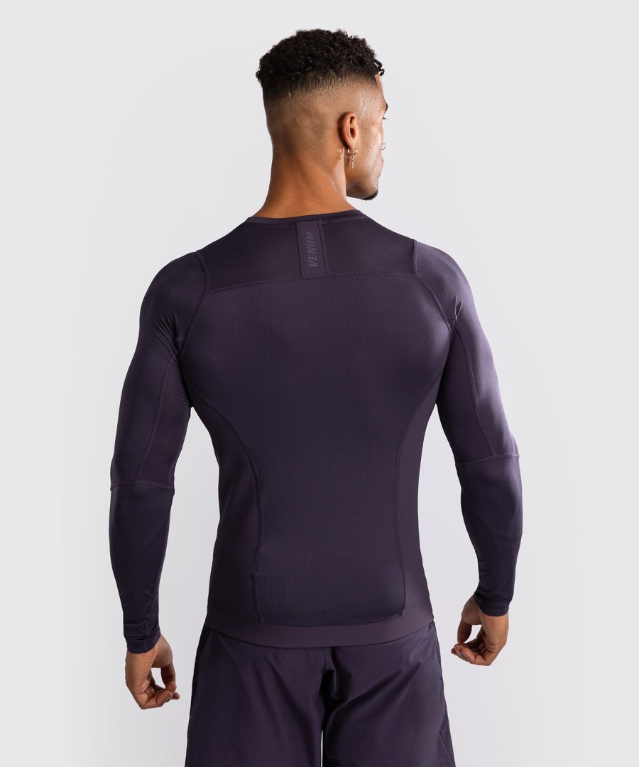 venum g-fit air men long sleeve rashguard - deep purple
