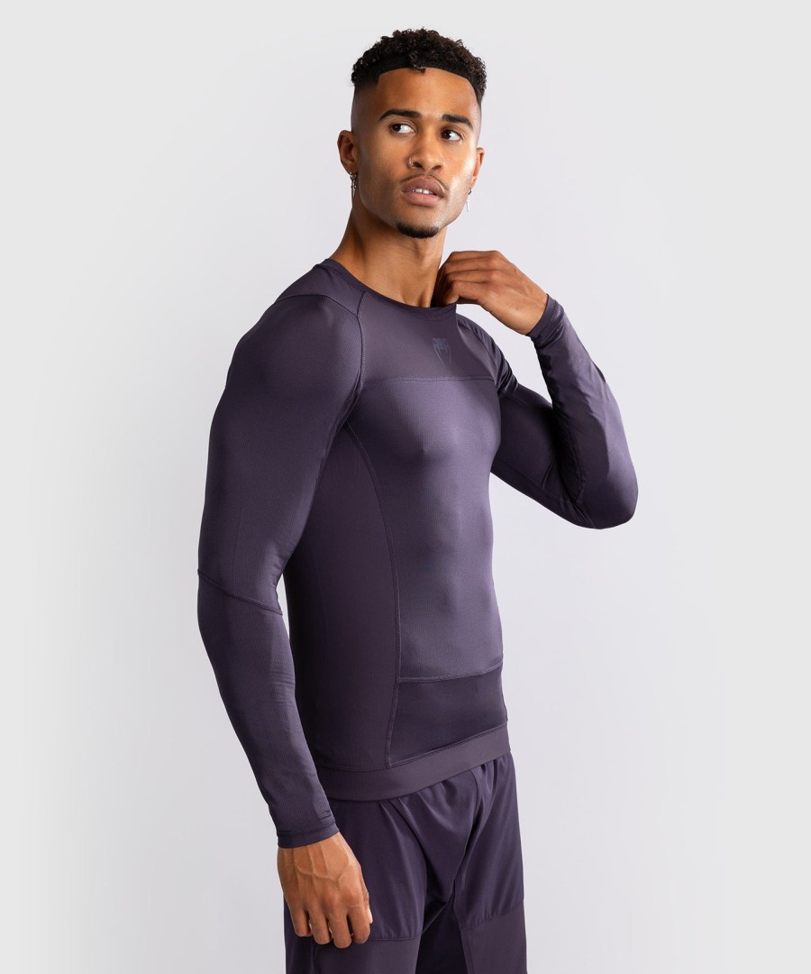 venum g-fit air men long sleeve rashguard - deep purple
