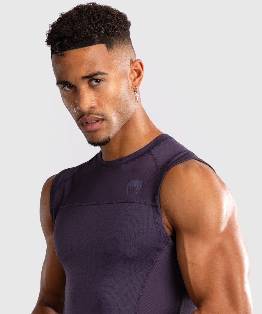 venum g-fit air men sleeveless rashguard - deep purple