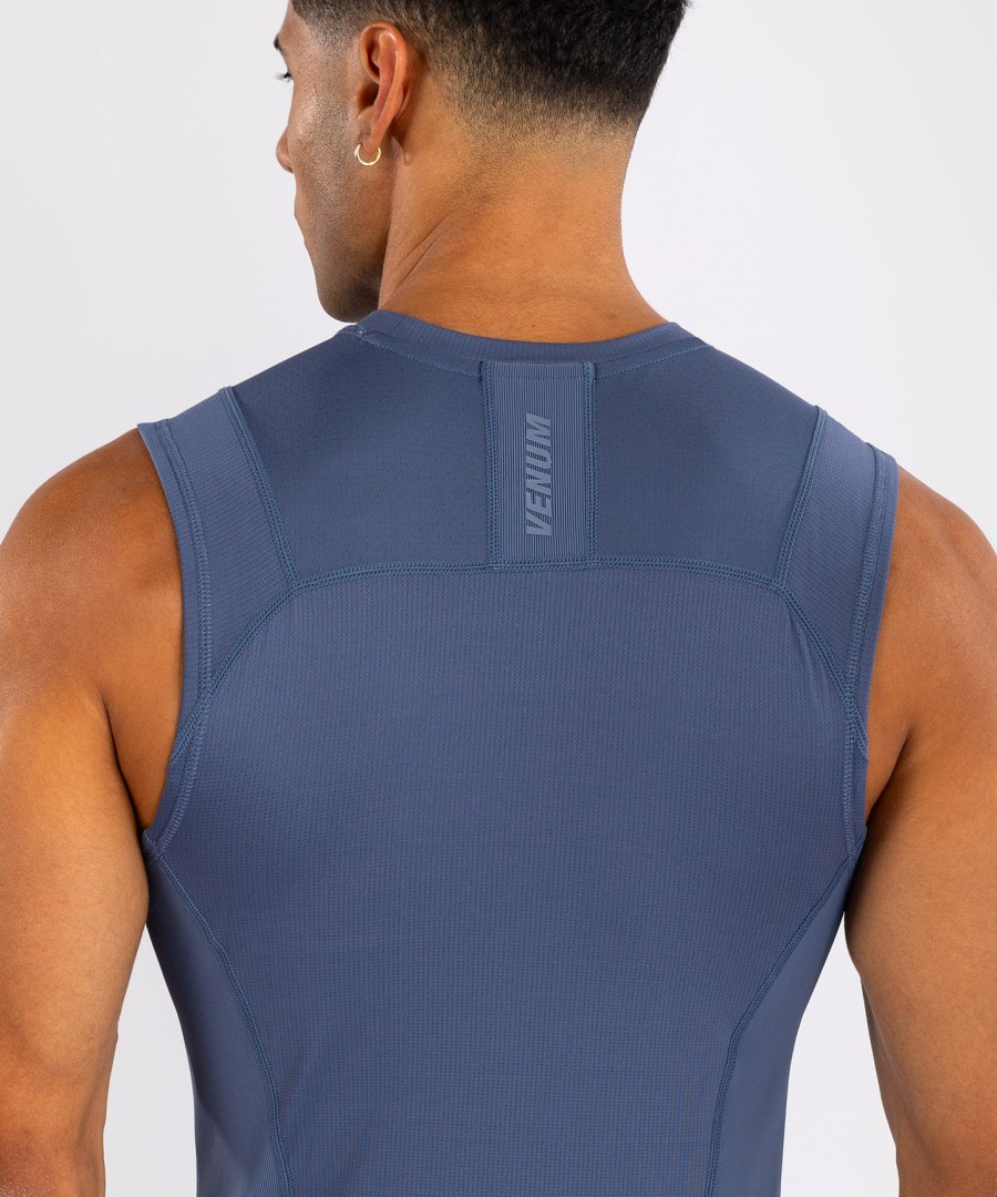 venum g-fit air men sleeveless rashguard - foggy blue