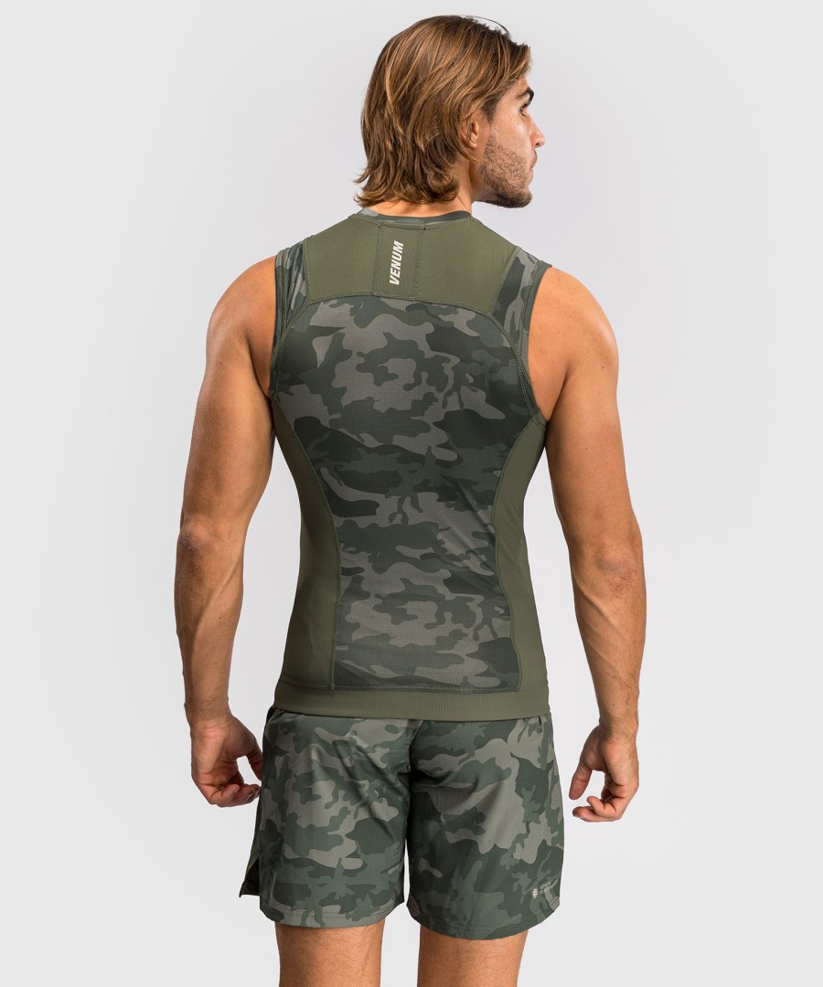 venum g-fit air men sleeveless rashguard - army camo