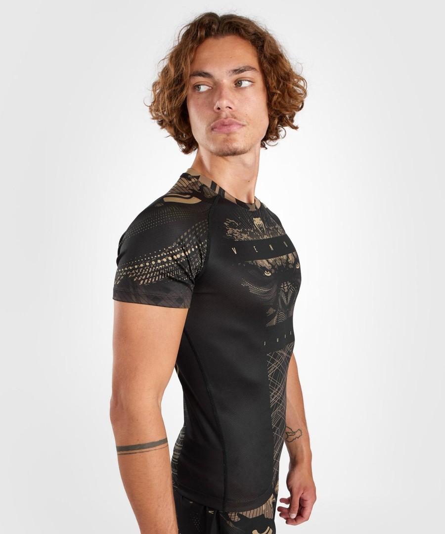 venum gorilla jungle rashguard short sleeves - blacksand