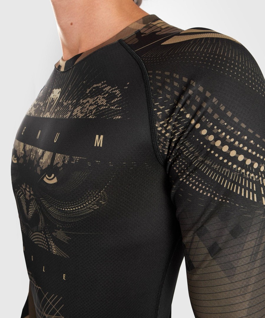 venum gorilla jungle rashguard long sleeves - blacksand