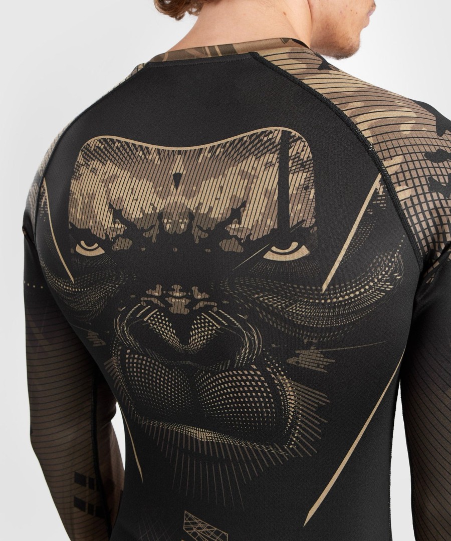 venum gorilla jungle rashguard long sleeves - blacksand