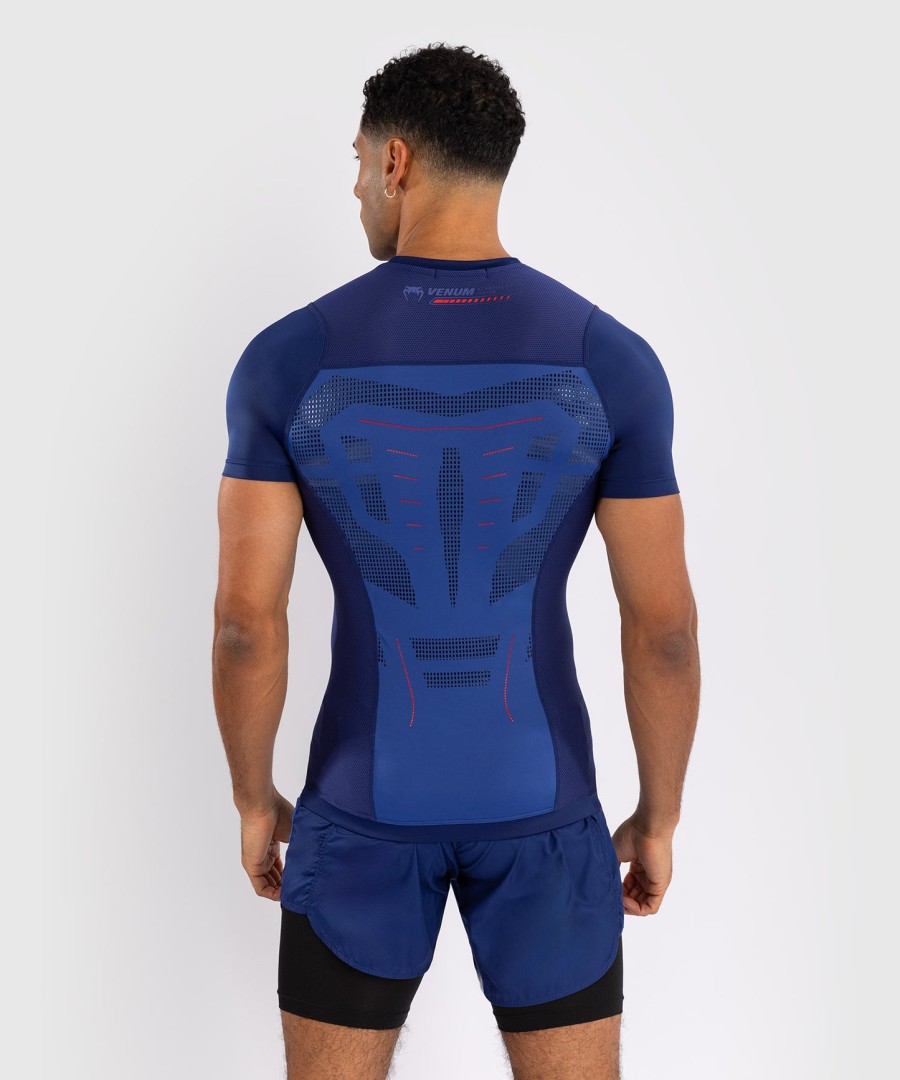 venum technical 3.0 short sleeve rashguard - night blue
