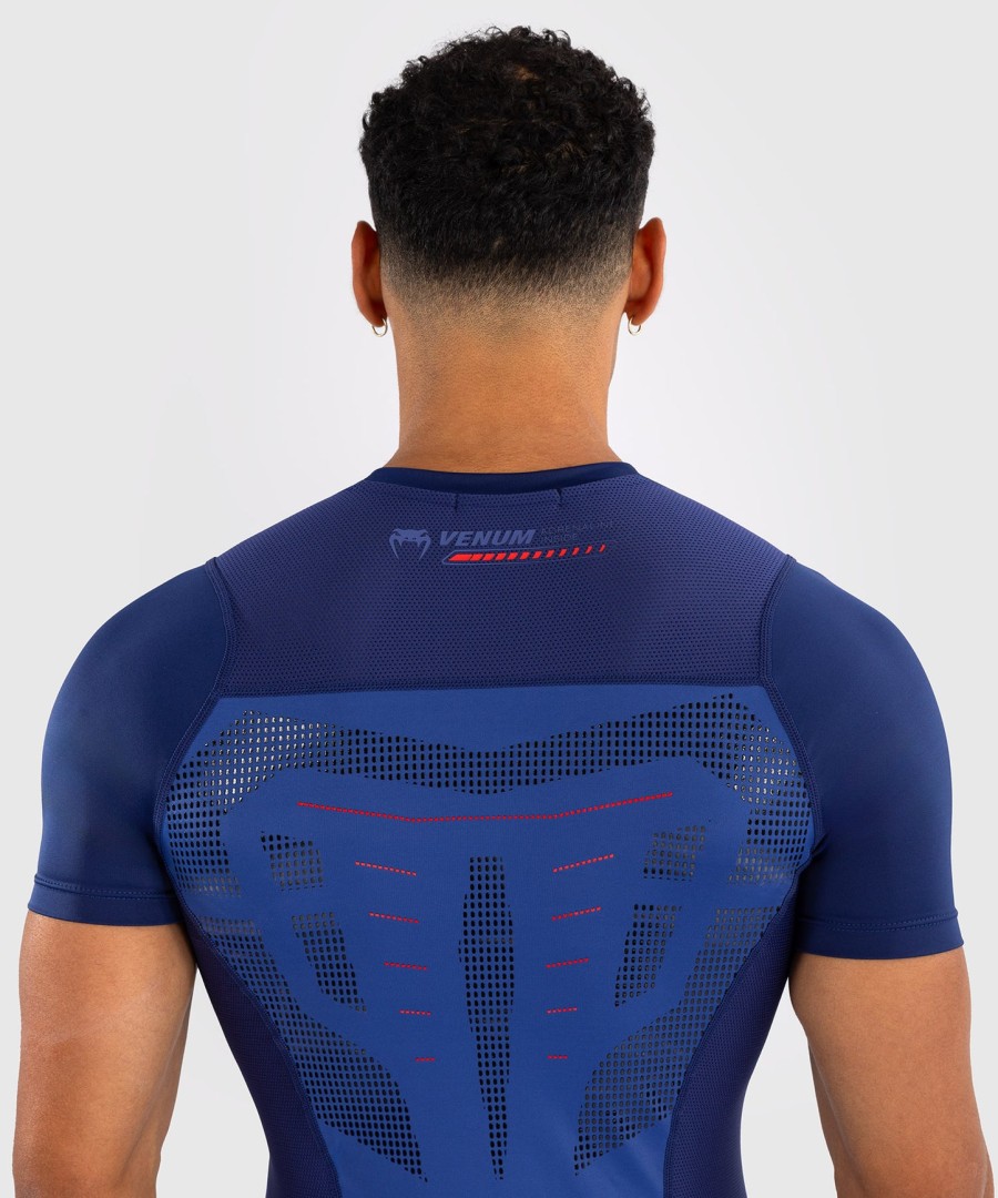 venum technical 3.0 short sleeve rashguard - night blue