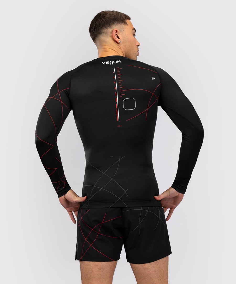venum tactical xt men long sleeve rashguard - blackfire red