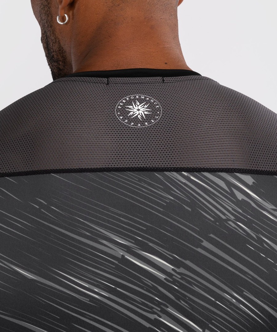 venum rapid long sleeve rashguard - blackstorm grey