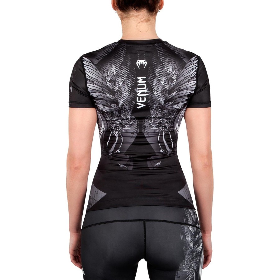 venum phoenix rashguard - short sleeves - blackwhite - for women
