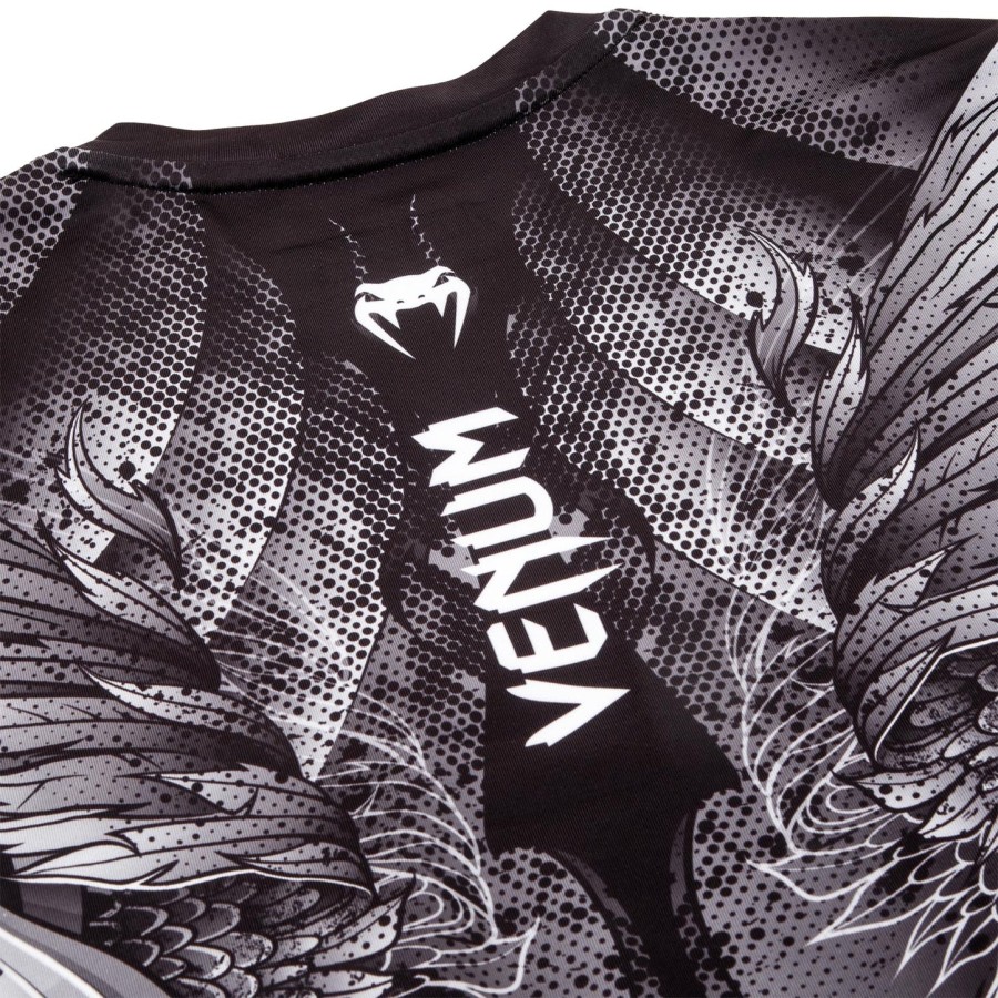 venum phoenix rashguard - short sleeves - blackwhite - for women
