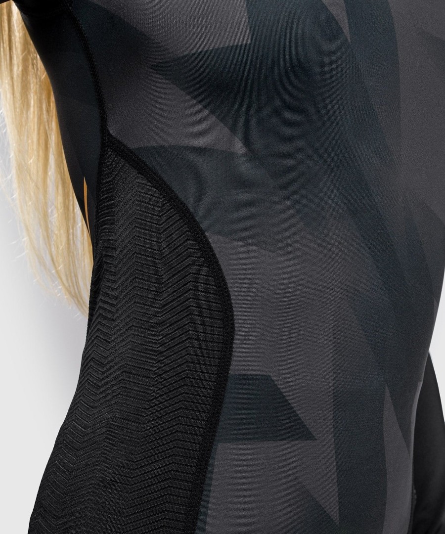venum razor rashguard - long sleeves - for women - blackgold