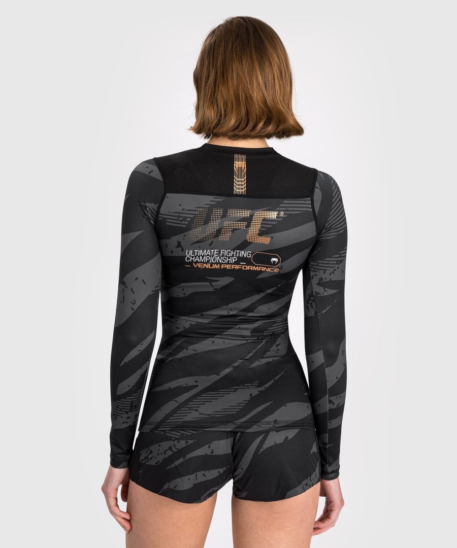 ufc adrenaline by venum fight week women performance long sleeve rashguard - urban camo