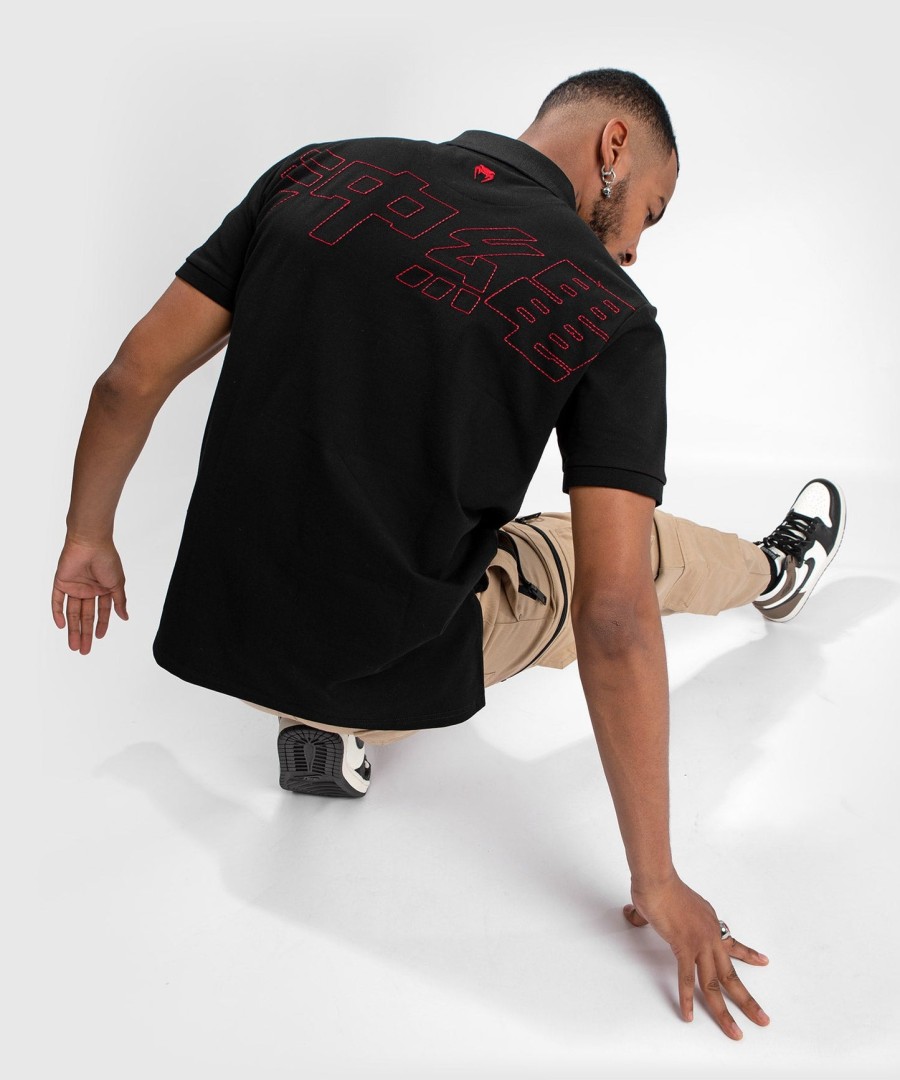 venum okinawa 3.0 polo - blackred