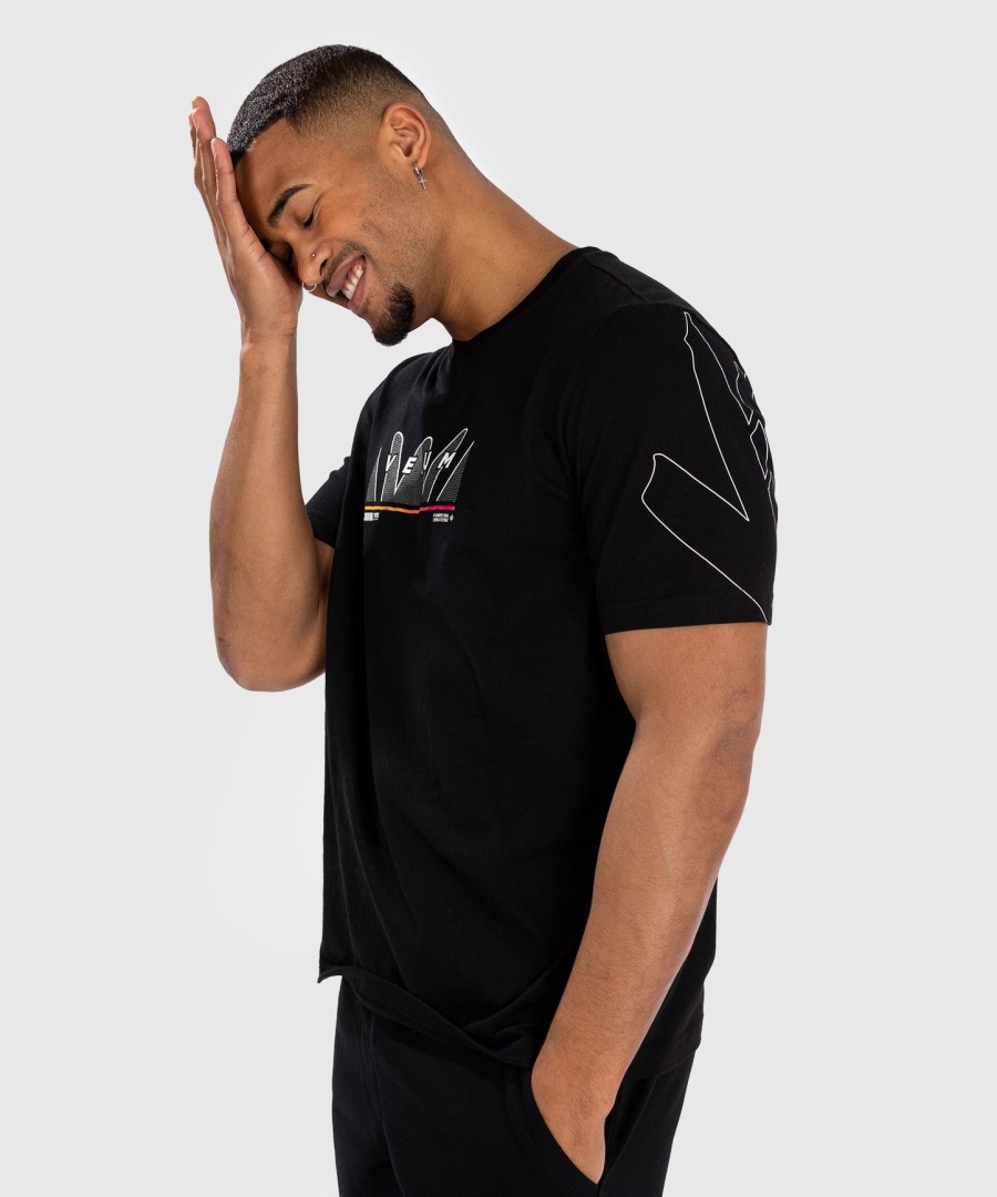 venum snake print t-shirt - black