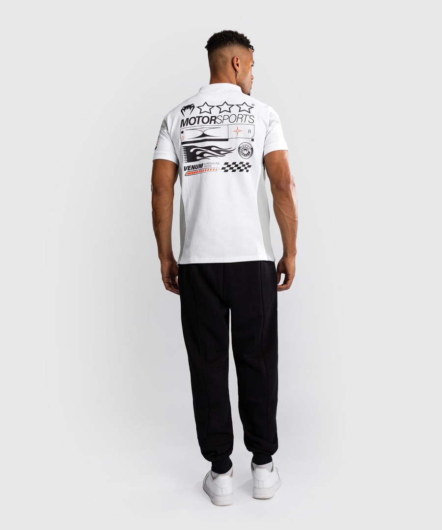 venum motorsport cotton polo - snow white
