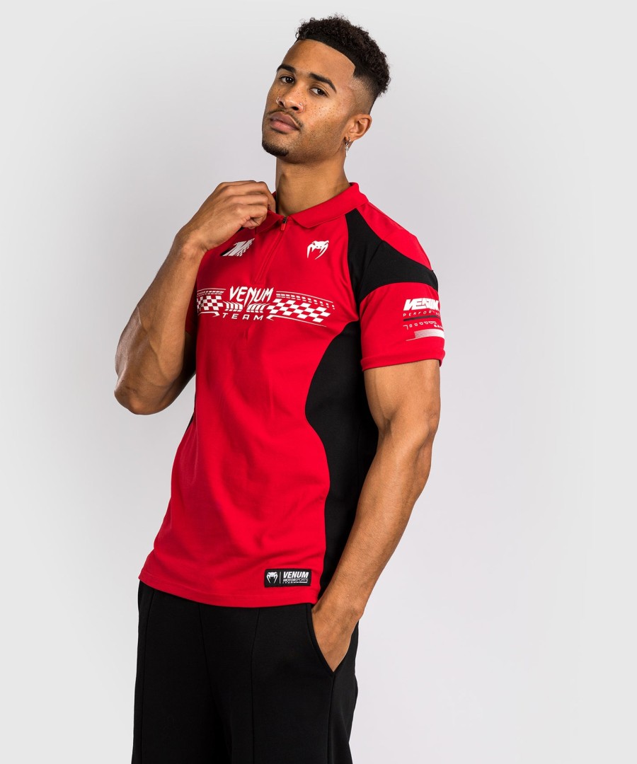 venum motorsport cotton polo - racer red