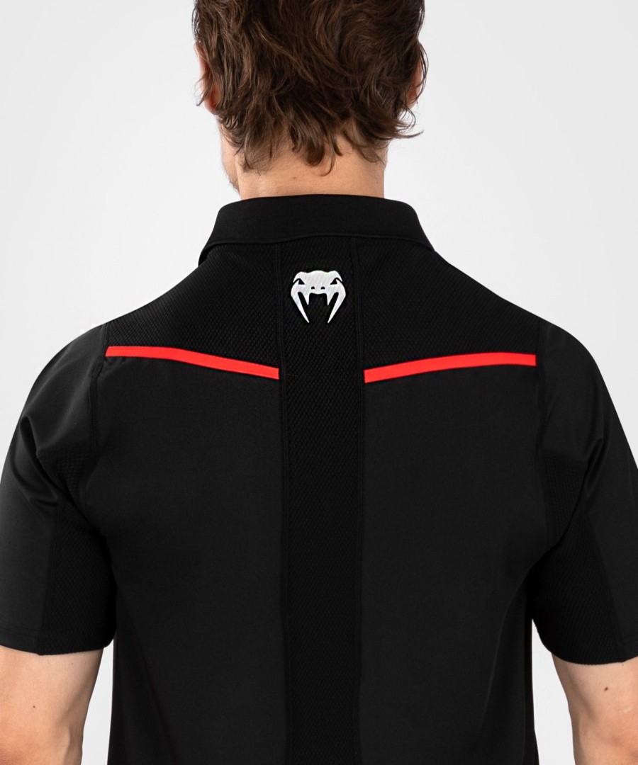 ufc venum performance institute 2.0 men polo shirt - blackred