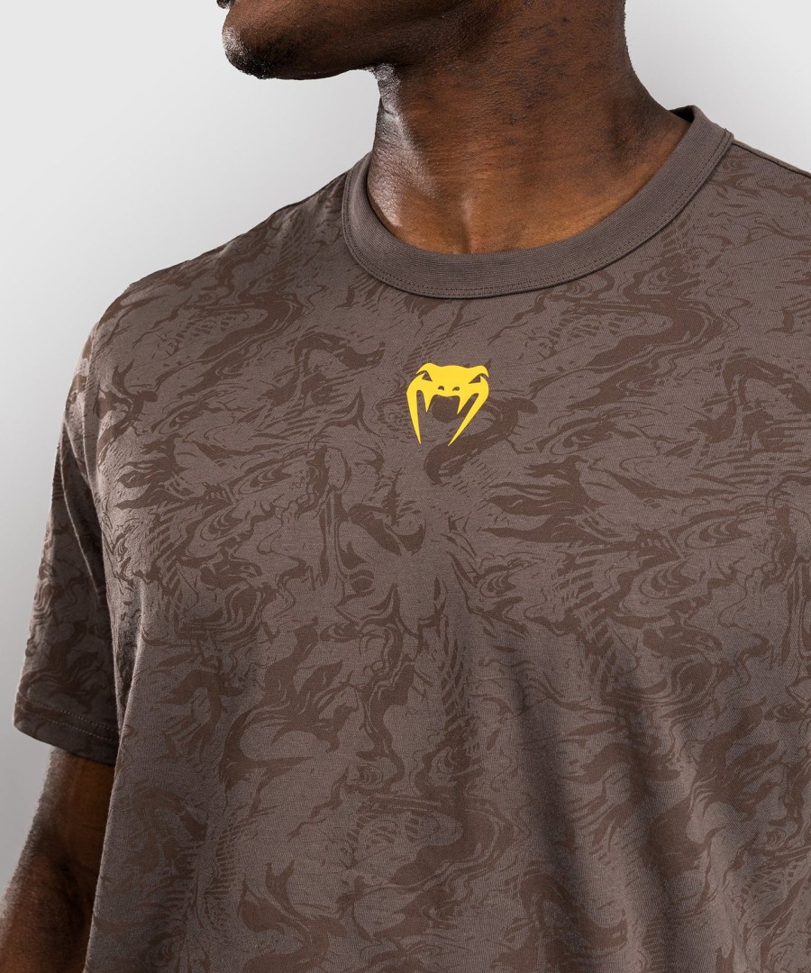 ufc fusion by venum fight week men short sleeve t-shirt - earthen brown
