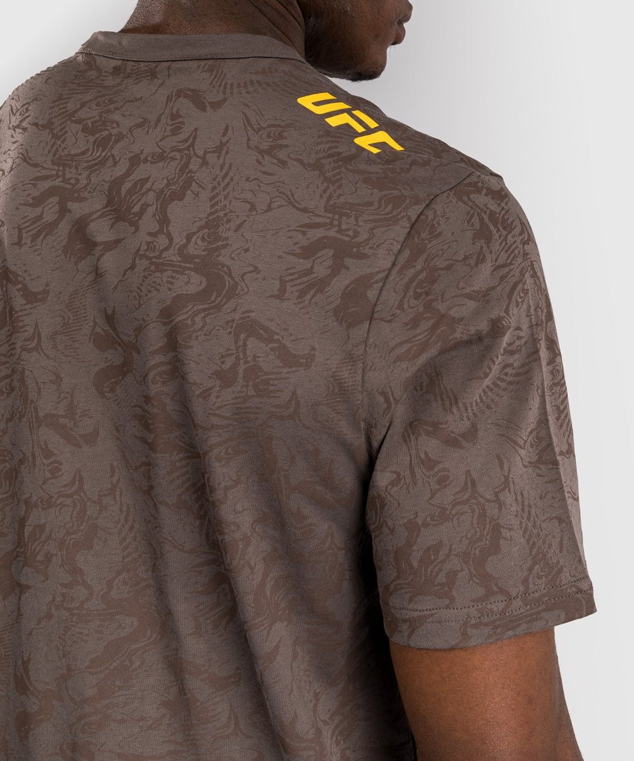 ufc fusion by venum fight week men short sleeve t-shirt - earthen brown