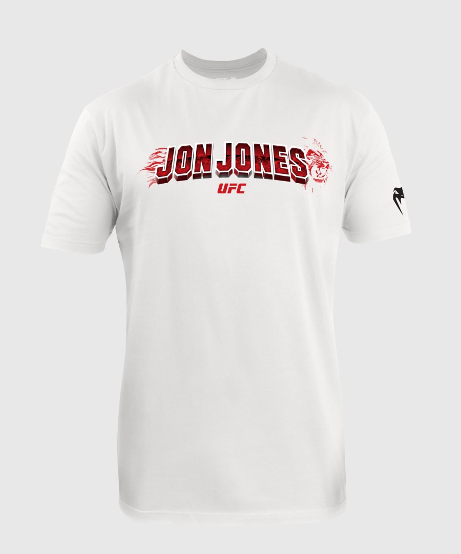 men ufc unrivaled by venum white jon jones t-shirt