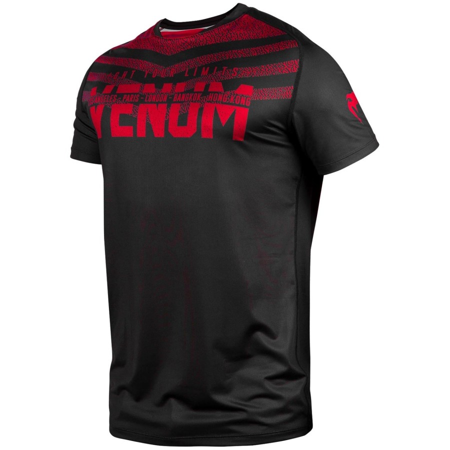 venum signature dry tech t-shirt - blackred