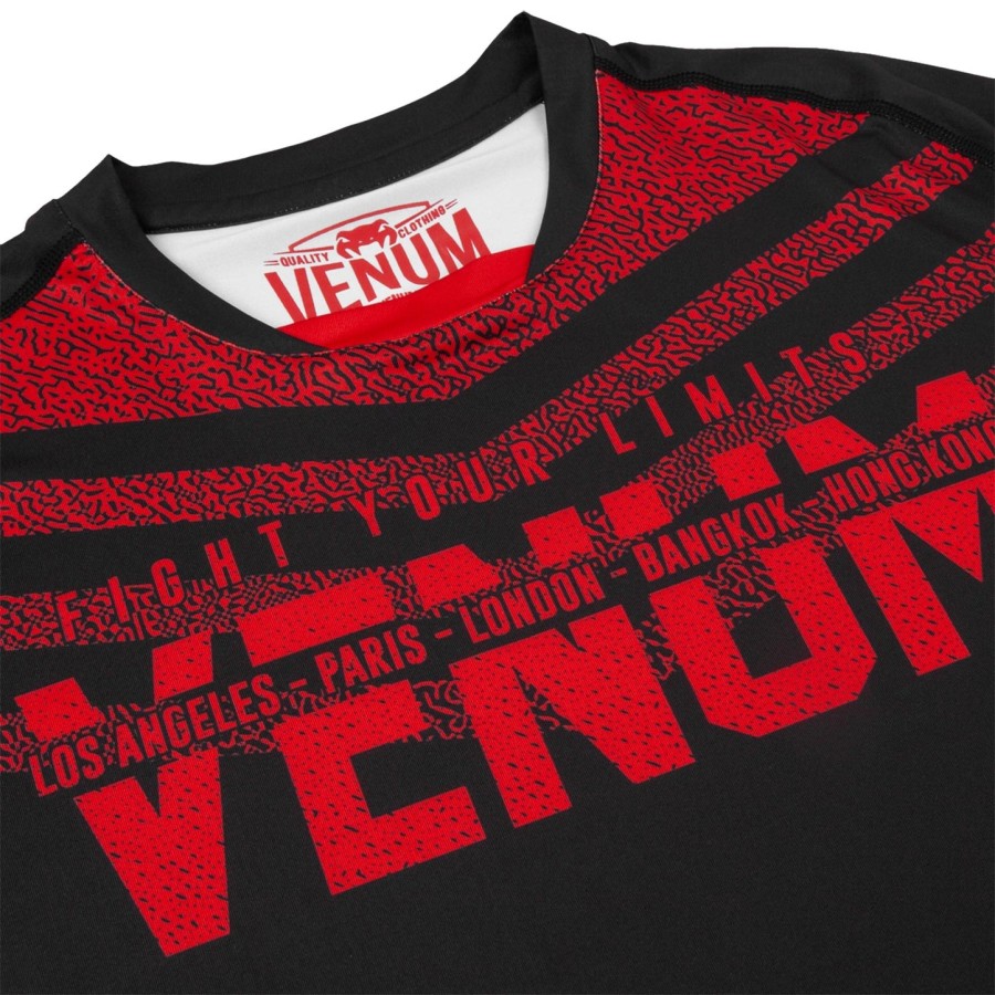 venum signature dry tech t-shirt - blackred