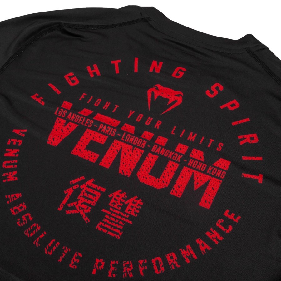 venum signature dry tech t-shirt - blackred