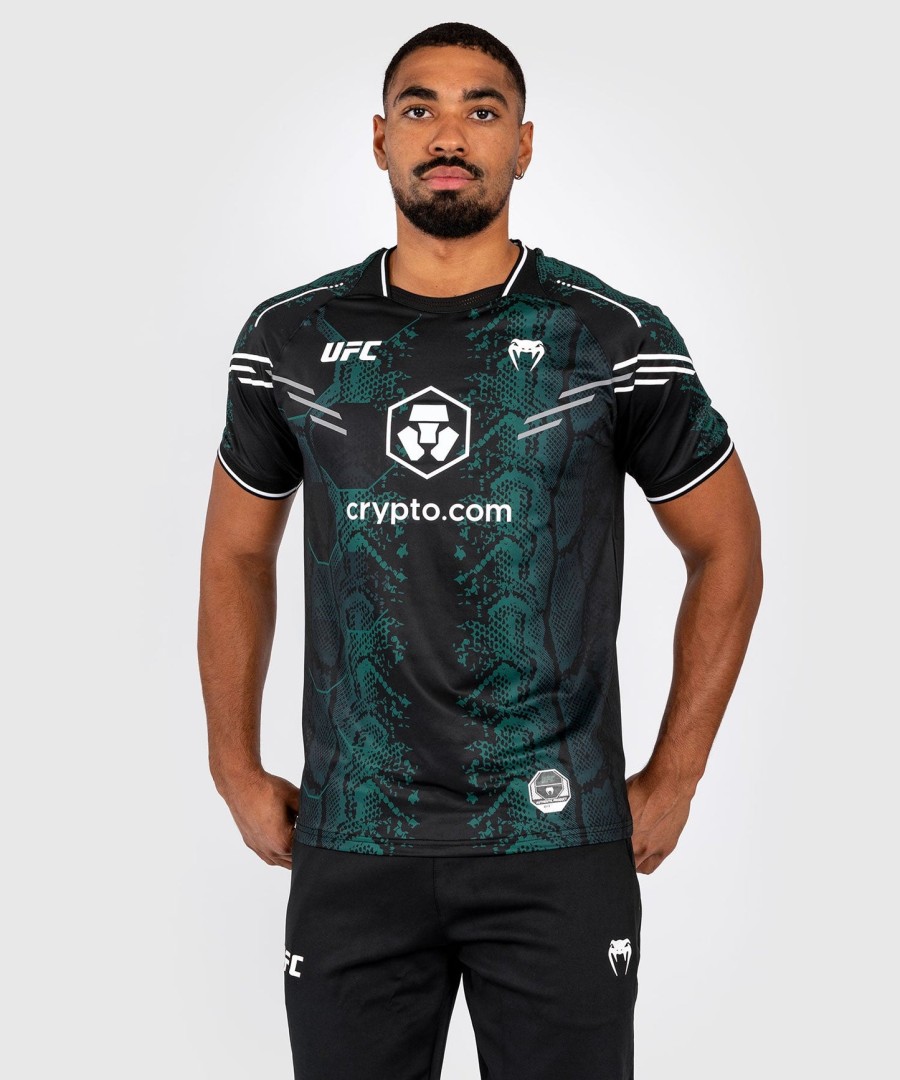 ufc adrenaline by venum authentic fight night men jersey - emerald edition - greenblack
