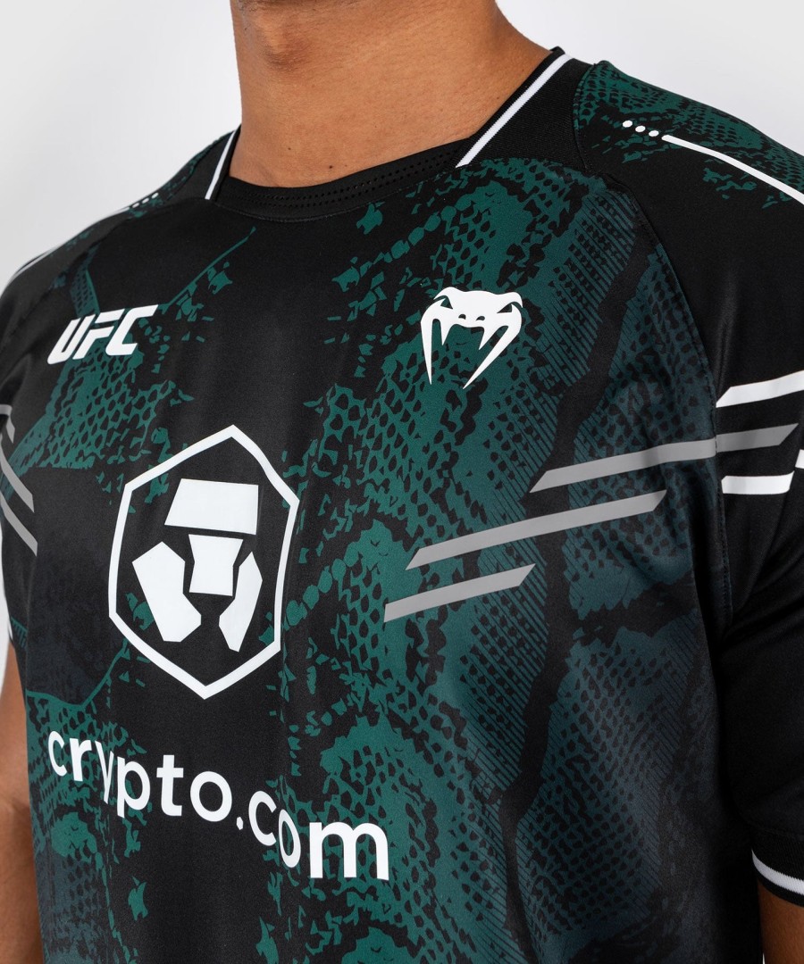 ufc adrenaline by venum authentic fight night men jersey - emerald edition - greenblack