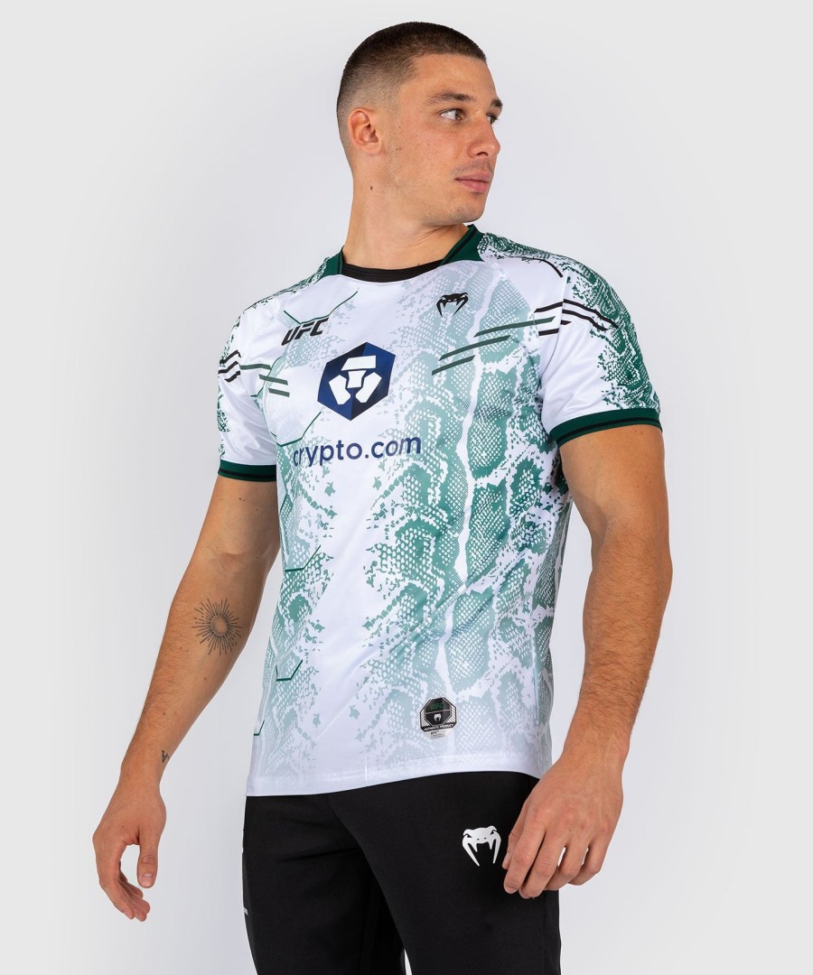 ufc adrenaline by venum authentic fight night men jersey - emerald edition - whitegreen