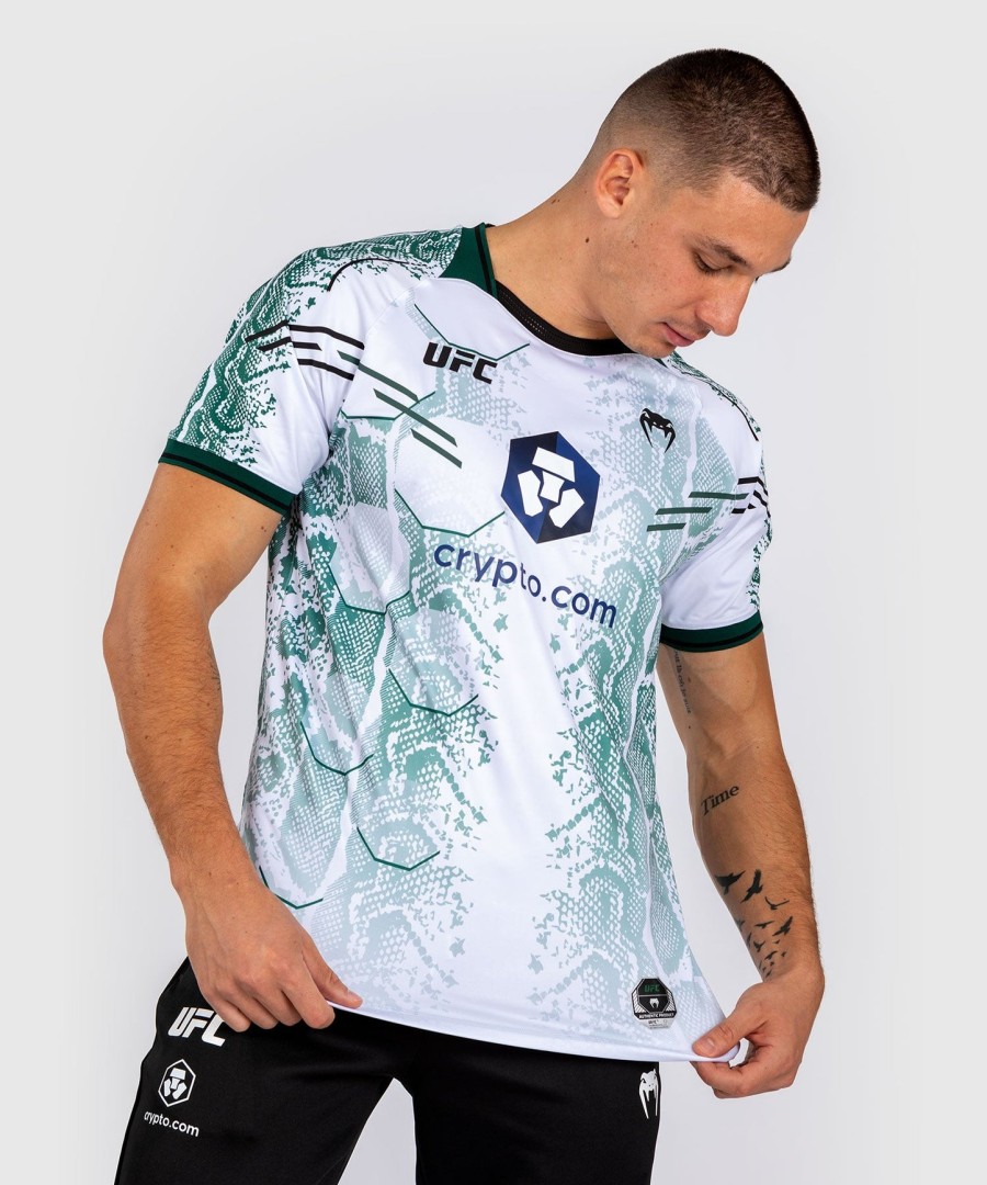 ufc adrenaline by venum authentic fight night men jersey - emerald edition - whitegreen