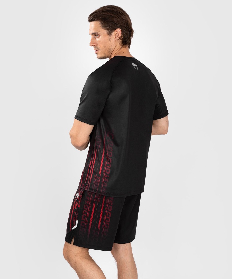 ufc venum performance institute 2.0 men dry-tech shirt - blackred