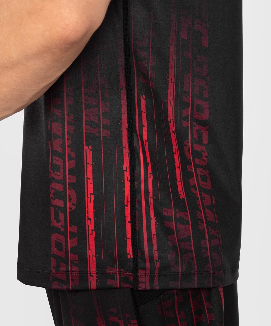 ufc venum performance institute 2.0 men dry-tech shirt - blackred