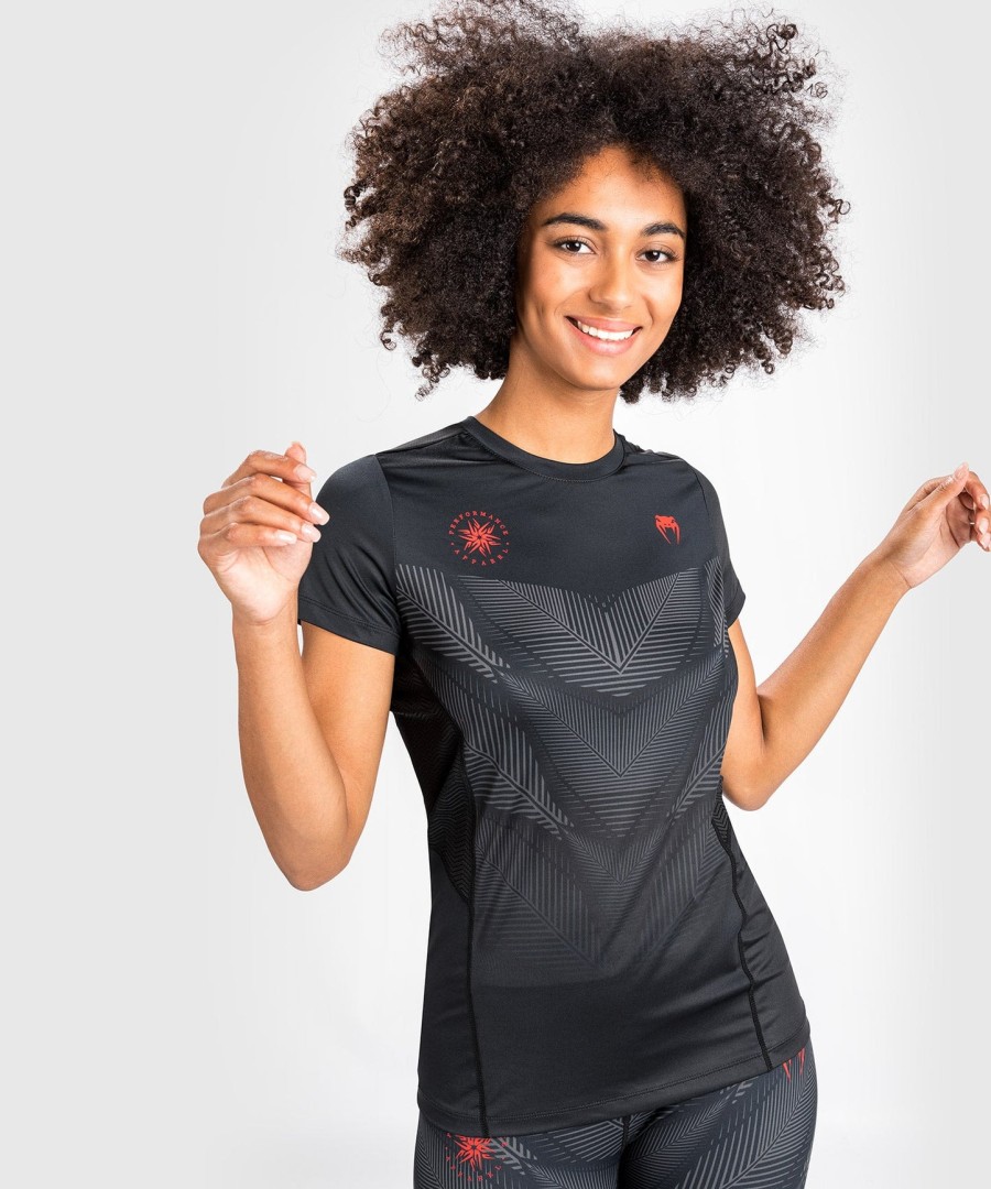 venum phantom dry tech t-shirt - for women - blackred